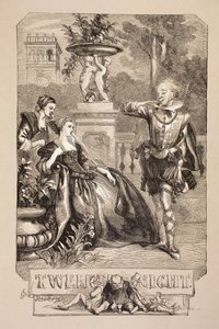 「イラストレイテッド・ライブラリー・シェイクスピア」からの12番目の夜のイラスト、ロンドン1890年発行 作： John Gilbert